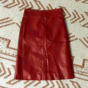 BCBG Max Azria leather skirt